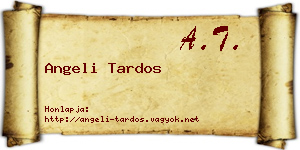 Angeli Tardos névjegykártya